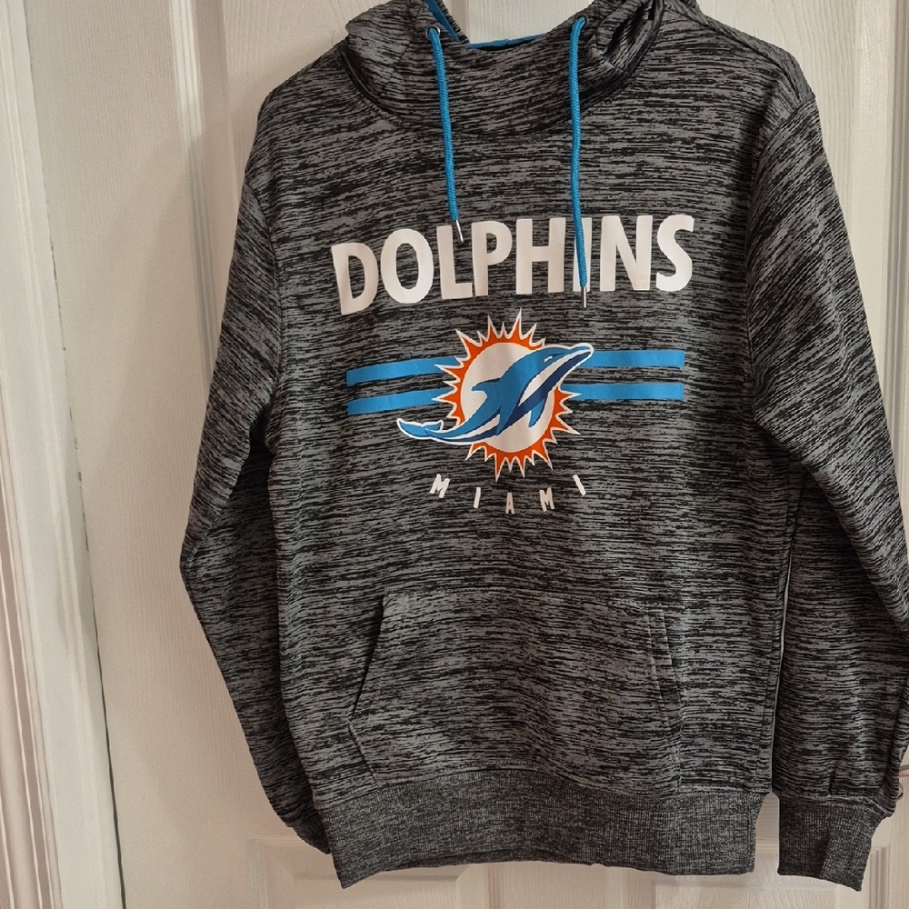 NFL Team Apparel Teal and Black Hoodie